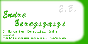 endre beregszaszi business card